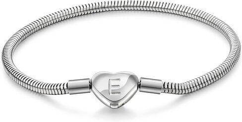 Speroto Letter Heart Clasp Snake Stainless Steel Chain Bracelets for Women Girls in Kuwait