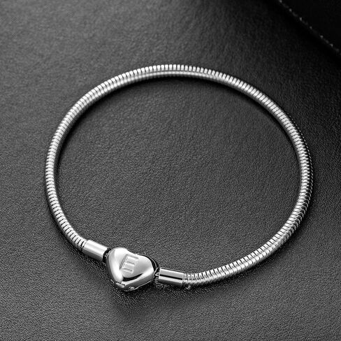 Speroto Letter Heart Clasp Snake Stainless Steel Chain Bracelets for Women Girls in Kuwait