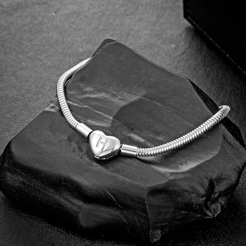 Speroto Letter Heart Clasp Snake Stainless Steel Chain Bracelets for Women Girls in Kuwait