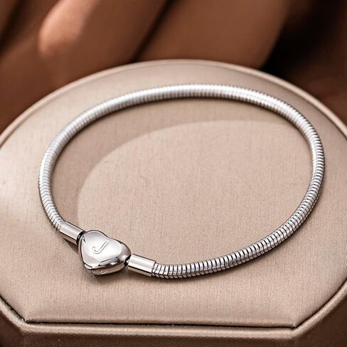 Speroto Letter Heart Clasp Snake Stainless Steel Chain Bracelets for Women Girls in Kuwait