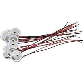 10 Pcs Piezoelectric Piezo Ceramic Wafer Plate Dia 15mm for Buzzer Loudspeaker Aluminum Shell in Saudi Arabia