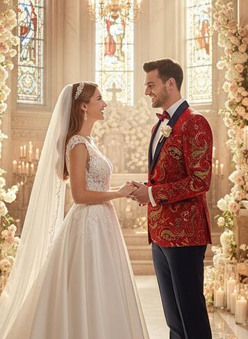 COOFANDY Men's Floral Tuxedo Jacket Luxury Embroidered Wedding Blazer Dress Suit for Party Dinner in Kuwait
