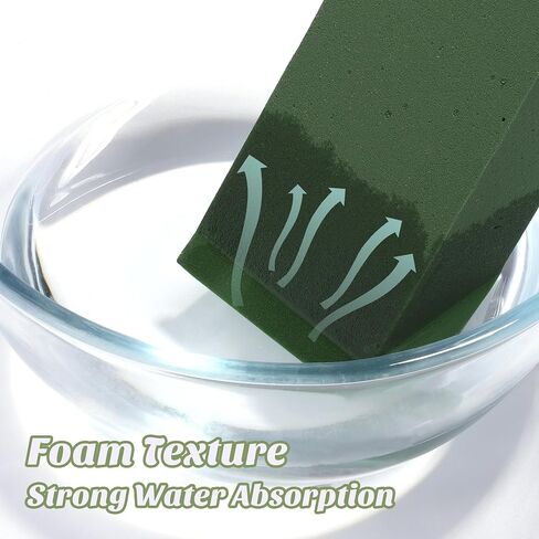 24 Packs Floral Foam Blocks Wet & Dry Floral Foam Bricks 5.5x3.1x1.8 Inch Flower Arranging Kit for Fresh and Artificial Flowers Florist Foam Blocks for Wedding Home Decor in Saudi Arabia