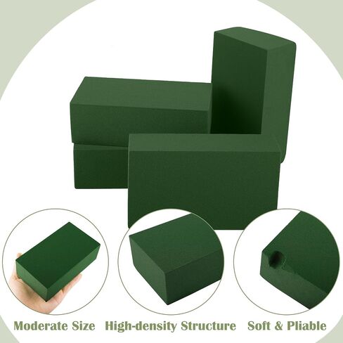 24 Packs Floral Foam Blocks Wet & Dry Floral Foam Bricks 5.5x3.1x1.8 Inch Flower Arranging Kit for Fresh and Artificial Flowers Florist Foam Blocks for Wedding Home Decor in Saudi Arabia