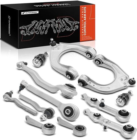 A-Premium Set of 12, Front Lower Forward Rearward & Upper Control Arm, Sway Bar Link, Outer Tie Rod End, Lower Rear Outer Ball Joint, Compatible with Mercedes-Benz E320 E350 E500 E550 E55 AMG CLS500 in Saudi Arabia