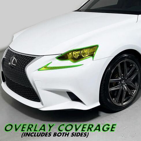 SlickMod PreCut Vinyl Smoke Tint for 2014-2016 Lexus is Headlight (1. Headlight, 20% Dark Smoke) in Saudi Arabia