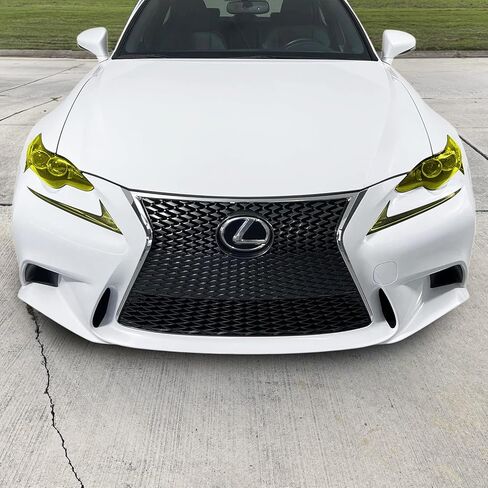 SlickMod PreCut Vinyl Smoke Tint for 2014-2016 Lexus is Headlight (1. Headlight, 20% Dark Smoke) in Saudi Arabia