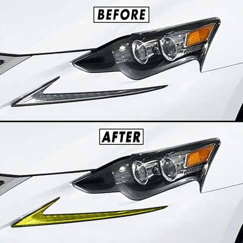 SlickMod PreCut Vinyl Smoke Tint for 2014-2016 Lexus is Headlight (1. Headlight, 20% Dark Smoke) in Saudi Arabia