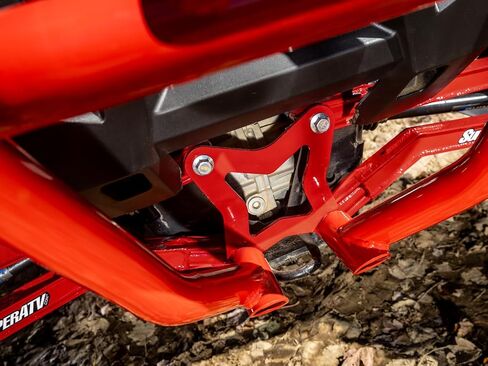 SuperATV Heavy Duty High Clearance Boxed Rear Radius Arms for Polaris RZR RS1 (2018+) - RED | 4x Stronger Than Stock | Will Not Fit With Polaris Rear Bumpers in Saudi Arabia