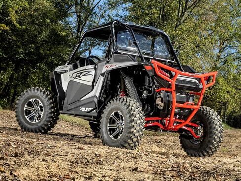 SuperATV Heavy Duty High Clearance Boxed Rear Radius Arms for Polaris RZR RS1 (2018+) - RED | 4x Stronger Than Stock | Will Not Fit With Polaris Rear Bumpers in Saudi Arabia