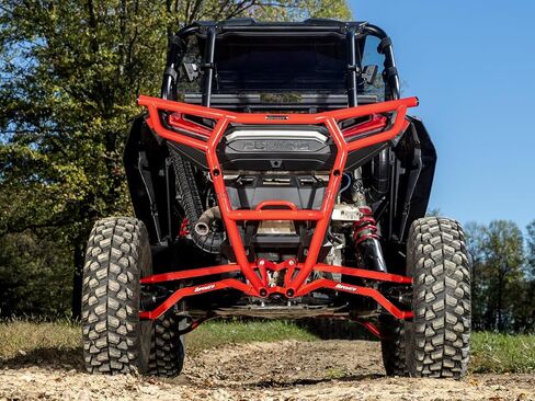 SuperATV Heavy Duty High Clearance Boxed Rear Radius Arms for Polaris RZR RS1 (2018+) - RED | 4x Stronger Than Stock | Will Not Fit With Polaris Rear Bumpers in Saudi Arabia