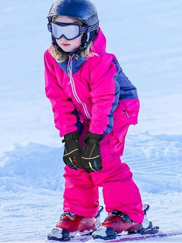 Hicarer 2 Pairs Kids Waterproof Winter Gloves Snow Gloves for Boys Girls Child Toddler Warm Ski Gloves for Cold Weather in Saudi Arabia