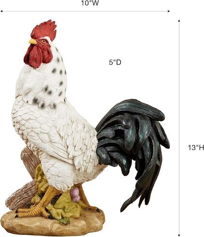 Touch of Class Sussex Rooster Table Sculpture Off White 13 Inches Tall in Saudi Arabia