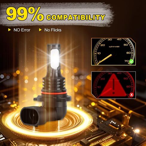 For Jeep Grand Cherokee 1999-2010 Fog Lights Bulbs Combo, 6pcs Super Bright 6000K White 9005+9006 High/Low Beam and 9005 Fog Lights Blubs Package Plug-and-Play in Saudi Arabia