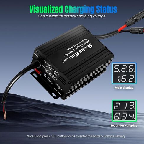 12A Boost MPPT Solar Charge Controller منظم الألواح الشمسية لـ 24V / 36V / 48V / 60V / 72V الرصاص الحمضي، LiFePO4، الجل، البطاريات المغمورة وغيرها في عربة الجولف، الدراجة الإلكترونية، سيارة النادي، سكوتر والنظام الشمسي in Kuwait