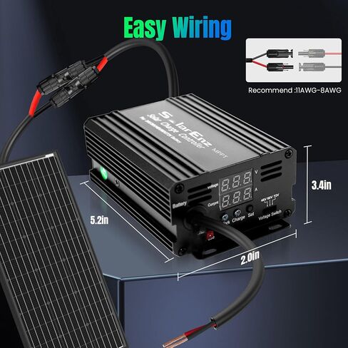 12A Boost MPPT Solar Charge Controller منظم الألواح الشمسية لـ 24V / 36V / 48V / 60V / 72V الرصاص الحمضي، LiFePO4، الجل، البطاريات المغمورة وغيرها في عربة الجولف، الدراجة الإلكترونية، سيارة النادي، سكوتر والنظام الشمسي in Kuwait