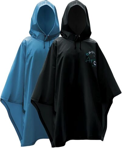 Oponcho 2 Pack Durable Reusable Rain Ponchos Waterproof Lightweight Unisex for Hiking Camping Emergency Events in Saudi Arabia