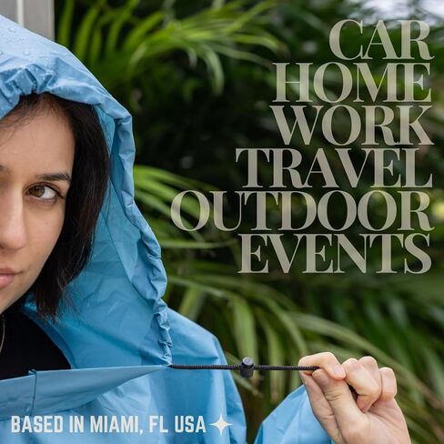 Oponcho 2 Pack Durable Reusable Rain Ponchos Waterproof Lightweight Unisex for Hiking Camping Emergency Events in Saudi Arabia