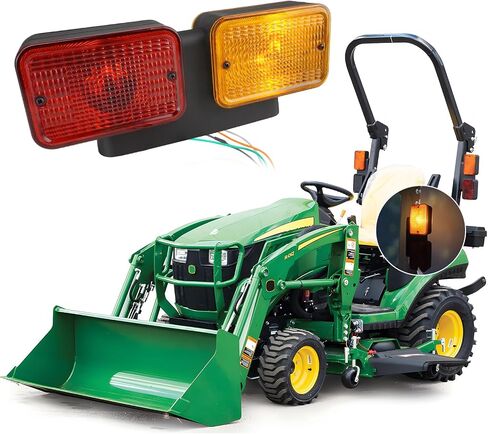KDM LED أضواء الذيل الأيسر لجرار جون ديري 1025R، 4 في 1 بدوره إشارة الفرامل عكس مصابيح التحذير، استبدال مباشر ل 1023E 1026R 2025R 2032R 3025D 3032E 4066R 5075E LVA18272 LVA18273 in Saudi Arabia
