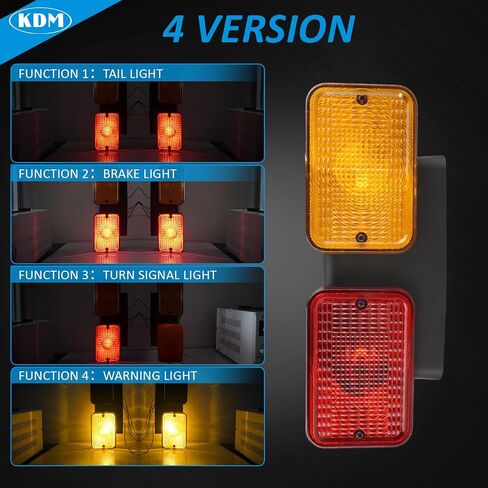 KDM LED أضواء الذيل الأيسر لجرار جون ديري 1025R، 4 في 1 بدوره إشارة الفرامل عكس مصابيح التحذير، استبدال مباشر ل 1023E 1026R 2025R 2032R 3025D 3032E 4066R 5075E LVA18272 LVA18273 in Saudi Arabia