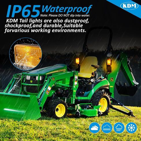 KDM LED أضواء الذيل الأيسر لجرار جون ديري 1025R، 4 في 1 بدوره إشارة الفرامل عكس مصابيح التحذير، استبدال مباشر ل 1023E 1026R 2025R 2032R 3025D 3032E 4066R 5075E LVA18272 LVA18273 in Saudi Arabia