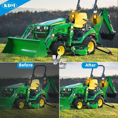 KDM LED أضواء الذيل الأيسر لجرار جون ديري 1025R، 4 في 1 بدوره إشارة الفرامل عكس مصابيح التحذير، استبدال مباشر ل 1023E 1026R 2025R 2032R 3025D 3032E 4066R 5075E LVA18272 LVA18273 in Saudi Arabia
