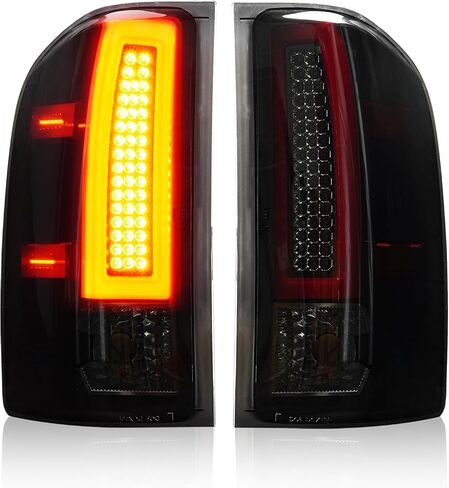مجموعة مصابيح الذيل [مجموعة LED] مناسبة لسيارة Chevy Silverado 1500 2500HD 3500HD 07-14، لسيارة GMC Sierra 3500HD 08-14، لسيارة Sierra Denali 3500 11-14 مع عجلة خلفية مزدوجة فقط، مصابيح خلفية خلفية، عدسات مدخنة in Saudi Arabia