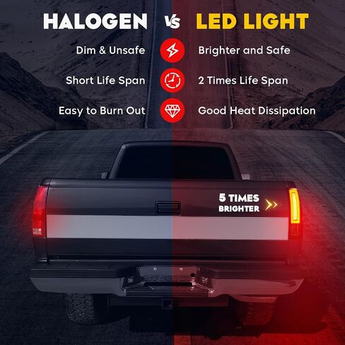 مجموعة مصابيح الذيل [مجموعة LED] مناسبة لسيارة Chevy Silverado 1500 2500HD 3500HD 07-14، لسيارة GMC Sierra 3500HD 08-14، لسيارة Sierra Denali 3500 11-14 مع عجلة خلفية مزدوجة فقط، مصابيح خلفية خلفية، عدسات مدخنة in Saudi Arabia