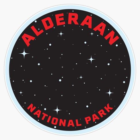 Alderaan National Park Sticker Bumper Sticker Vinyl Decal 5" in Saudi Arabia