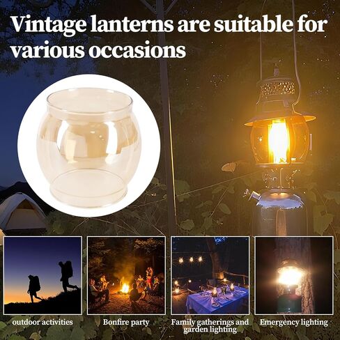 10 عبوات الفوانيس والاستبدال Glass Globe ، متوافق مع أجزاء Coleman Lantern و Ozark Trail ، يناسب R690B051 وغيرها in Kuwait