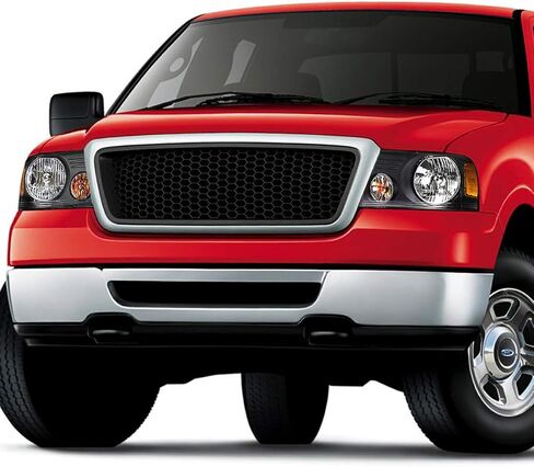 Auto Dynasty Headlight Lamps Compatible with Ford F150 Lincoln Mark LT 2004-2008, FO2503201 OE Style Passenger/Right Side, Chrome Housing Amber Corner in Saudi Arabia