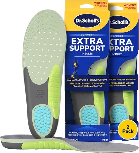 Dr. Scholl's Extra Support Insoles for Women, Size 6-11, 1 Pair, Trim to Fit Inserts in Kuwait