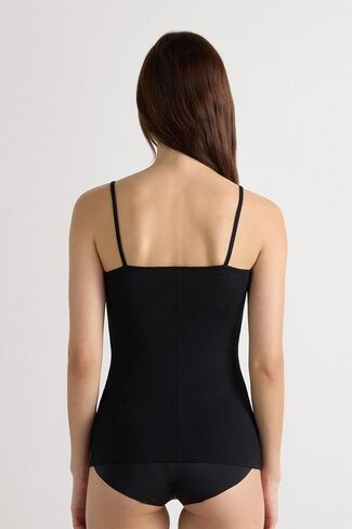 Intimissimi Woman's Modal Ultralight Cashmere Blend Top with Lace in Saudi Arabia