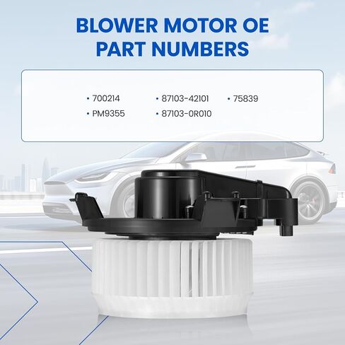 محرك منفاخ HVAC 700214 متوافق مع Toyota Corolla iM/RAV4، متوافق مع Scion iM، 87103-42101، 75839، 87103-0R010، PM9355 A/C مجموعة محرك منفاخ الهواء in Kuwait