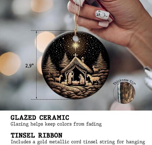 Miscarriage Gifts Ceramic Christmas Ornament - Angel Baby Miscarriage Sympathy Gift for Mother, Father, Family - Be with Jesus Memorial Ornaments - Infant, Child Loss Grief in Kuwait