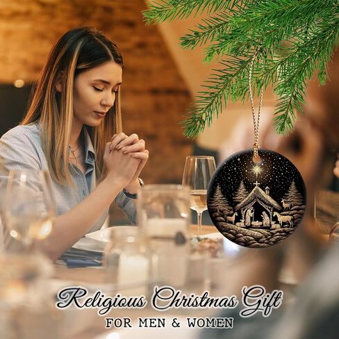 Miscarriage Gifts Ceramic Christmas Ornament - Angel Baby Miscarriage Sympathy Gift for Mother, Father, Family - Be with Jesus Memorial Ornaments - Infant, Child Loss Grief in Kuwait