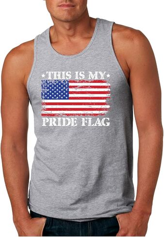 This is My Pride Flag | Funny Pro USA Patriotic Political Mens Tank Top in Saudi Arabia