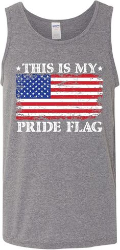 This is My Pride Flag | Funny Pro USA Patriotic Political Mens Tank Top in Saudi Arabia