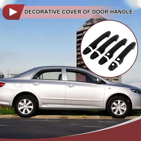 1 Set Car Door Handle Cover for Honda CR-V 2012-2016 Outside Gloss Black ABS in Saudi Arabia
