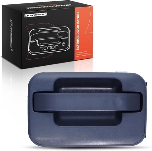 مقبض الباب الخارجي للجانب الأيسر الخلفي من A-Premium متوافق مع Ford F-150 F150 2009-2014 Crew Cab Pickup، أسود مزخرف، استبدال # 97676 in Saudi Arabia