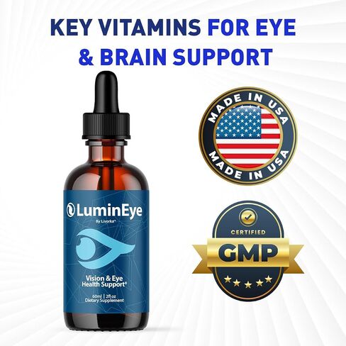 LuminEye Drops - Official Lumin Eye Drops Daily Eye Health Advanced Support Premium Formula, LuminEyesDrops All Natural Supplement Liquid for Overall Health & Wellness, 1 Bottle for 1 Month in Saudi Arabia