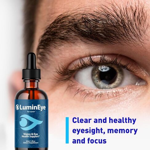LuminEye Drops - Official Lumin Eye Drops Daily Eye Health Advanced Support Premium Formula, LuminEyesDrops All Natural Supplement Liquid for Overall Health & Wellness, 1 Bottle for 1 Month in Saudi Arabia