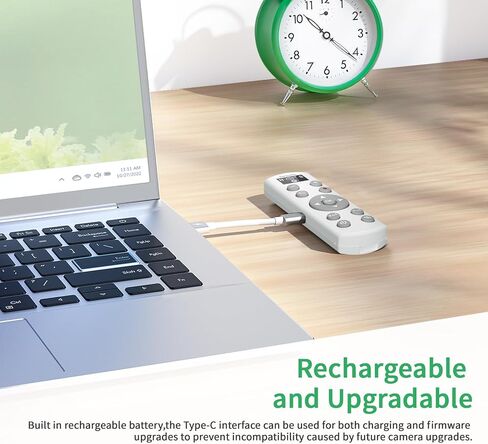 Wireless Remote Shutter Release with OLED Display Rechargeable Multi-Function Camera Remote Control Compatible with Canon R/RP/R5/R8/R50/R100/M50/M200/M6 Mrak II/R5 II/6D II/G7X Mark III/SL2/SL3/T7i in Kuwait