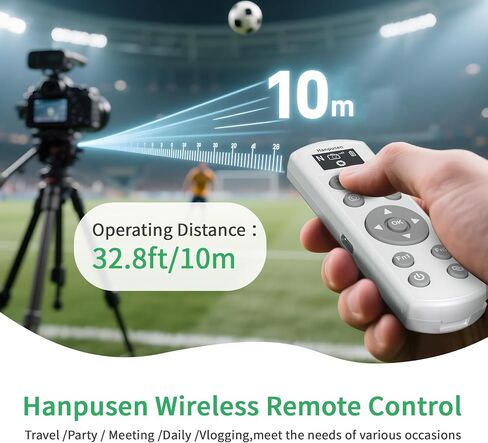 Wireless Remote Shutter Release with OLED Display Rechargeable Multi-Function Camera Remote Control Compatible with Canon R/RP/R5/R8/R50/R100/M50/M200/M6 Mrak II/R5 II/6D II/G7X Mark III/SL2/SL3/T7i in Kuwait