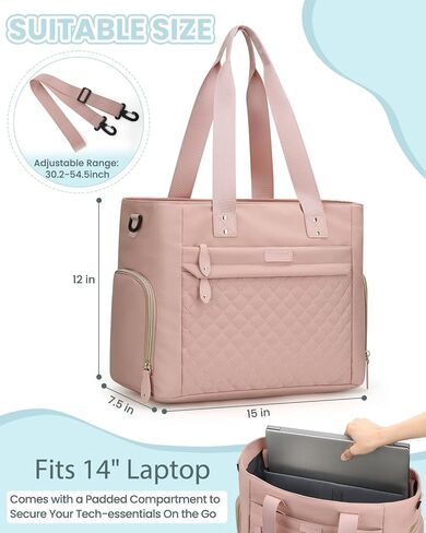 Pritent Baby Diaper Bag Tote,Waterproof Maternity Breast Pump Bags for Mom | Mommy Maternity Bag with 14'' Laptop Sleeve,Waterproof, Travel Baby Bag for Boys & Girls, Hospital Labor and Delivery(Black) in Saudi Arabia