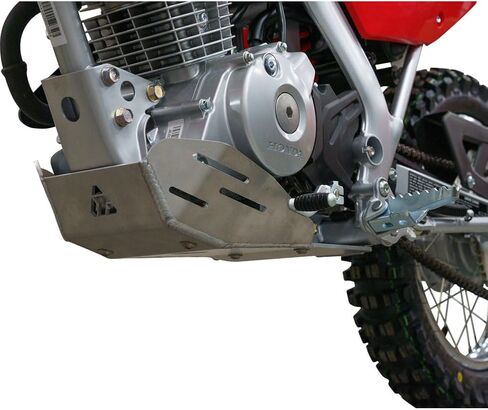 Tusk Aluminum Skid Plate Silver Compatible with Honda CRF125F (Big Wheel) 2014-2025/CRF125F 2014-2025 in Saudi Arabia