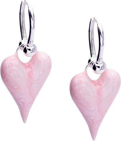 Luxury Heart Earrings for Women Gold Plated Hoop Earring High Polished Statement Jewelry Dangle Drop Earrings Fashion in Saudi Arabia