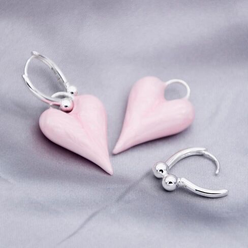 Luxury Heart Earrings for Women Gold Plated Hoop Earring High Polished Statement Jewelry Dangle Drop Earrings Fashion in Saudi Arabia
