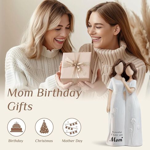 Mom Birthday Gifts from Daughter - Mom Gifts, Mother Birthdays Gift, Mothers Day Christmas Thanksgiving Birthdays Gift for Moms, Moms Sculpted Hand-Painted Figurine in Saudi Arabia