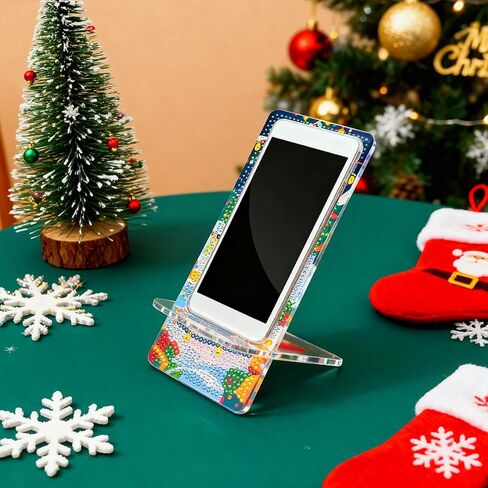 Diamond Painting kits Phone Holder & On The Back is A Diamond Art Mirror, 5D Crystal Rhinestone Diamond Art Craft Kit Gift for Adult/Womans (2 Pack, Magnolia/Peony) in Kuwait